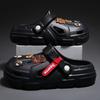Sapatos furados masculinos de verão antiderrapantes resistentes ao desgaste sandálias caídas sola grossa chinelos de casal para praia ao ar livre homens