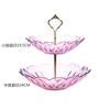 Criativo Transparente Multi-Camadas Empilhado Prato de Frutas Sala de Estar Cesto de Frutas de Plástico Estilo Europeu Casa Mesa de Centro de Café Área de Trabalho Doce Seco Vela Excelente