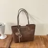Bolso tote grande de estilo minimalista francés, nueva colección de otoño, retro y lujoso, versátil, y que irradia una sensación de alta gama, perfecto como bolso de hombro o para llevarlo bajo el brazo