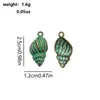 Serie Oceánica Joyería DIY Aleación Galvanizada Delfín y Varios Peces Colgantes Pendientes Verdes Materiales para Collares Accesorios