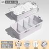 Caja de Almacenamiento Debajo de la Cama con Ruedas para Dormitorio, Caja de Almacenamiento de Plástico para Dormitorio Escolar, Caja Debajo de la Cama para Colchas