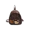 Mochila Mini con Estampado de Leopardo de Moda Nueva 2025 Casual Simple Hello Kitty de un Solo Hombro Cruzada Pequeña para Mujer
