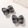 Estilo Doce Retro Japonês Bolinhas Xadrez Enchimento de Algodão Laço DIY Acessórios de Cabelo Grampo de Cabelo Bolsa de Sapato Acessórios de Roupa