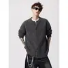 Suéter abotonado de estilo vintage para hombre, nueva colección otoño/invierno, con un look relajado y chic, cárdigan de punto versátil