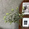 Ramo de Plantas Verdes Artificiales con 16 Tallos de Hojas de Dinero y Eucalipto Arreglo Floral de Boda con Accesorios para Arreglos Florales Planta Verde Exportación al por Mayor