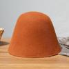 Gorro de lana estilo retro sin gorro, estilo campana, estilo coreano, para otoño e invierno.
