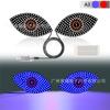 New LED car eye lights car multi-mode warning lights anti-chasing tail lights interactive rearview mirror lights