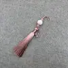 Xiangfei 8B-7 Loto Tallado Doble Borla Colgante Borla Traje Antiguo Dinastía Han Solapa Prensada Escalón Prohibido Estilo Antiguo Ropa con Espalda de Nube Accesorios