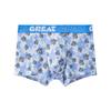 Roupa íntima de seda gelada masculina verão divertida estampa personalizada tendência virilha antibacteriana leve respirável boxer jovem atacado