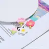 Flor de Melocotón Flor de Cerezo Crema Adhesiva Funda de Teléfono Bolsa de Materiales para DIY Papelería Hecha a Mano Caja de Papelería Accesorios para el Cabello Accesorios de Resina