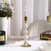 Candelabro de Hierro con Cuentas de Madera Retro Iluminación para el Hogar Interior Comedor Sala de Estar Decoración de Escritorio Utilería para Rodajes de Cine y Televisión