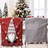 Novos Adereços para Layout de Cena de Natal Desenho Animado Boneco Estereoscópico Sem Rosto Capa de Cadeira Boneco Rudolph Capa de Cadeira Cadeira
