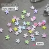 Decorações de Arte de Unha Mini Flor Plumeria Atacado Flor de Cinco Pétalas 3D Decoração de Unha Usável DIY Pedras Strass de Resina