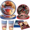 Platos de Papel, Vasos de Papel, Manteles, Banners y Decoraciones de Fondo Temáticas de la Fiesta "Nuevo Día de Spider-Man" de Amazon