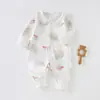 Macacão de Bebê Estilo Primavera e Outono Pijama Algodão Puro Classe A Camada Base para Bebê Outono e Inverno Body de Manga Longa Roupas para Recém-Nascido
