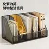 Estante para documentos, organizador de escritorio de oficina, estante para libros y archivos A4, soporte metálico para libros, estante de almacenamiento integrado multifuncional