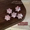 Nuevos Accesorios para Uñas Tendencia Copo de Nieve Transparente Punta de Diamante Fondo Puntiagudo Diamante Irregular Brillante Tridimensional Decoración de Uñas de Año Nuevo