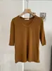 KEKEZOON Camiseta Feminina de Outono com Mangas Cinco Pontas e Gola U, Slimming, Cor Sólida, Camada Interna, Camisa Base, Top Versátil, Tendência 9263