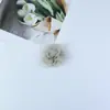 Estilo Francés Primavera Nuevo Hecho a Mano Organza 6cm Tela Flor de Rosa Tridimensional Pasador para el Cabello Flor para Zapatos Accesorios