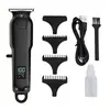 Cortador de cabelo elétrico com display digital LCD transfronteiriço, aparador elétrico profissional para salão de beleza, escultura e aparo, cortador elétrico para homens para cabeça raspada em degradê