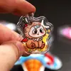 Etiqueta Inflable con Forma Especial de Dibujos Animados con Logotipo Personalizado Etiqueta Inflable de Plumón de Pato Colgante Inflable de Lentejuelas de Dibujos Animados para Ropa