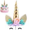 Forma de Flor de Unicornio de Pony Fiesta de Cumpleaños Tela Inserto para Pastel Color Completo Listo para Usar Popular Transfronterizo Suministros para Fiestas
