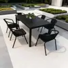 Mesas e Cadeiras de Exterior, Conjuntos de Mesa e Cadeiras para Pátio, Cafés de Lazer, Varandas Abertas ao Ar Livre, Terraços de Jardim, Mesas e Cadeiras de Madeira Plástica