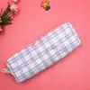 Estilo Coreano Estilo ins Corazón de Niña jk Chica Estuche de Lápices Cuadros Sal Marina Bolso de Almacenamiento Simple Vintage Bolso de Papelería Monedero