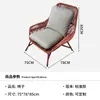 Cama Redonda Grande de Lazer Preguiçoso para Exterior Nórdico para Varanda e Piscina, Impermeável e Resistente ao Sol, Cama de Descanso Redonda de Rattan Personalizada, Feita Sob Medida
