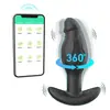 Nuevo tapón anal con control remoto inalámbrico con oscilación, rotación y vibración controladas por APP para masajeador de masturbación orgásmica en Amazon