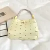 2026 Bolso Nuevo para Mujer Estilo Coreano Lunares Lazo Nuevo Plegado Bolso de Axila Moda Ins Versátil Bolso de Mano