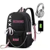Stray kids combinación alrededor de la misma mochila mochila mochila bolsa Estudiantes coreanos hombres y mujeres Gran Capacidad Nuevo