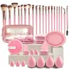 Set de 40 Piezas de Herramientas de Belleza Esponja de Maquillaje Esfera Limpiadora Facial Set de Brochas de Maquillaje Xiyin Te Transfronterizo