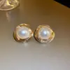 Pendientes de plata con baño de oro real, aguja cuadrada, borla de perla y circonita, pendientes de lujo ligero de alta gama, fabricante de pendientes vintage