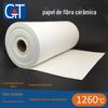 Fornecimento direto de fábrica papel de isolamento personalizado Spot 1-10mm à prova de fogo de alta temperatura resistente silicato de alumínio à prova de fogo papel de fibra cerâmica de algodão