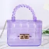 Bolsa de gelatina mini transparente com trama de PVC 2026, bolsa de ombro pequena simples, bolsa transversal, direto do fabricante, produção em pequena escala