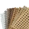 Suministro Directo de Fábrica Transfronterizo de Materiales Decorativos de Ratán de Plástico Venta al por Mayor Tejido de Mimbre de Imitación de PE Materiales de Tejido de Ratán para Interiores y Exteriores Personalización