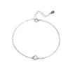 Pulsera de Plata de Ley 925 con Seis Garras Joyería al por Mayor Estilo Coreano Estudiante Pulsera Simple de Diamante Moissanita Joyería Hexagonal de Nicho