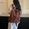 Pode ser acoplado a uma haste de puxar, mochila de viagem leve, para ir ao trabalho, versátil, amarelo, casual, simples, mochila de ombro duplo, mochila escolar para estudantes para a aula