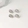 Mismo Anillo Metálico Pequeño con Incrustaciones de Diamantes de Tres Filas de Yu Shuxin Hebilla para el Cabello Pinza para Flequillo Pinza Lateral para la Frente Popular de Gama Alta
