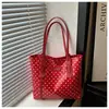 Bolsa de Ombro Feminina Grande Capacidade Tendência Personalizada de Bolinhas para o Verão de 2026