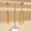 Pendientes Colgantes Ovalados de Circonita Transfronterizos Europeos y Americanos, Moda Retro, Temperamento Exquisito, Lujo Ligero, Pendientes de Alta Gama