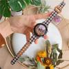 Gt6 Es Adecuado para Correa de Reloj Huawei Watch5 Gt54, Gt3Pro Lona Piedra de Perro Estilo Nuevo Hombres y Mujeres Cuero Genuino Ajuste
