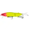 Señuelo Transfronterizo Multi-Sección Pez Biónico Señuelo Duro 12cm Flotante y Sumergible Set de Señuelos de Pesca 10 Colores Equipo de Pesca