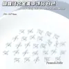 Acessórios de Liga Doce Borboleta para Arte de Unhas Estilo Creme Japonês Prata Tridimensional Requintado Gravata Borboleta Materiais Acessórios para Arte de Unhas