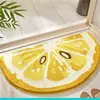 Tapete de Chão para Banheiro, Tapete para Quarto de Crianças, Capacho Absorvente de Água, Tapete de Banheiro Doméstico Fofo em Formato de Fruta para Porta de Banheiro, Tapete de Banheiro