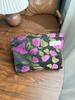 Bolsa de Cosméticos com Flores Artísticas Portátil Bolsa de Armazenamento para Cuidados com a Pele Bolsa Quadrada Pequena de Tecido Bolsa de Lavar para Viagem Bolsa Interna