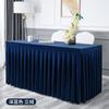 Toalha de mesa de reunião retangular personalizada para sala de reunião de hotel, toalha de mesa de flanela para exposição, mesa de atividades, mesa longa