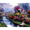 Pintura al óleo digital transfronteriza al por mayor sin marco Diy4050 flor deseo Amazon ebay pintura decorativa