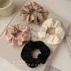Goma para moño fruncida estilo francés, Cuerda para el pelo de tela para mujer, Accesorio para coleta baja, Adorno para el pelo de Otoño e Invierno